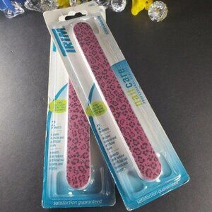 Trim Nail Care Salon Leopard Nail File Boards Beauty